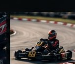 Kart auf der Strecke